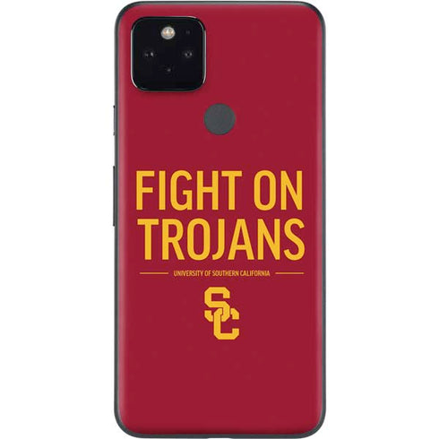 University of Southern California Fight On Trojans Red Google Pixel 5 Skin